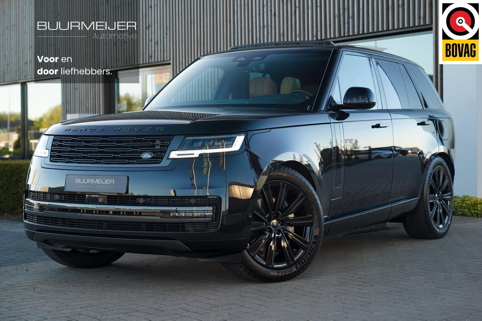 Land Rover Range Rover 3.0 P460e HSE PHEV | Trekhaak | Softclose | 4 wiel besturing | Panoramisch schuif/kanteldak | Meridian 3D | Stoelverwarming ventilatie & massage | Stuurwiel verwarming | Head-up | 5-jaar garantie | Adaptieve cruise control | 2026 - voorkant