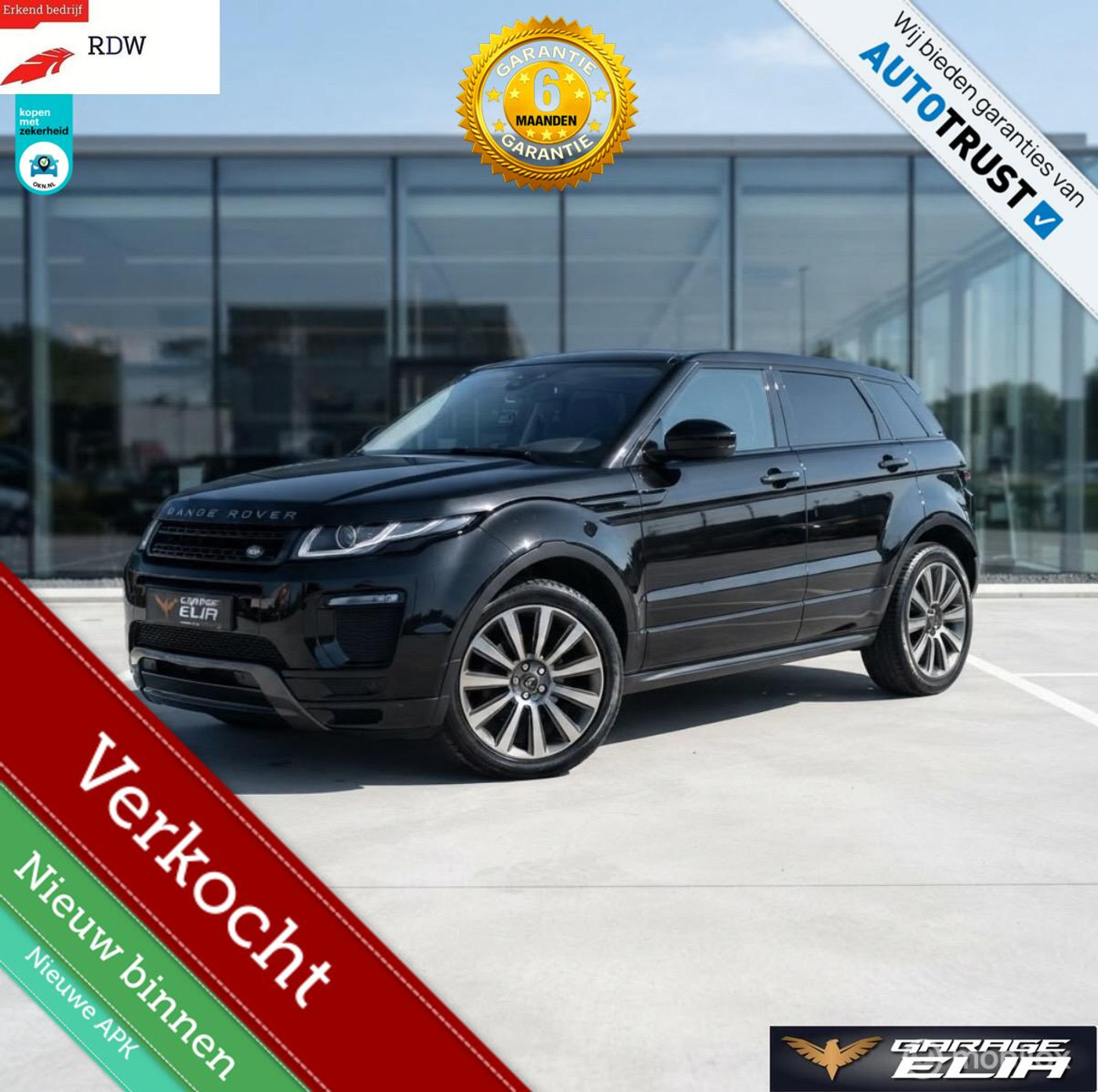 Land Rover Range Rover Evoque 2.0 Si4 HSE Dynamic 241PK Pano 2016 - voorkant