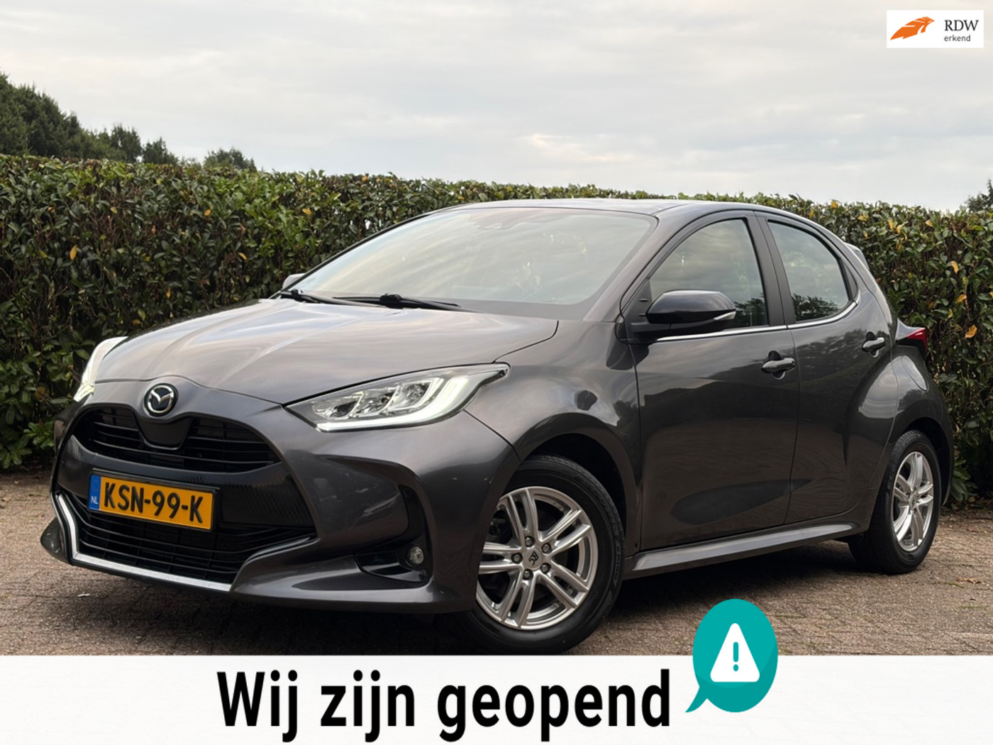 Mazda Mazda2 Hybrid 1.5 Agile|Carplay|Led|Camera|stoel-stuurverwaming 2022 - voorkant