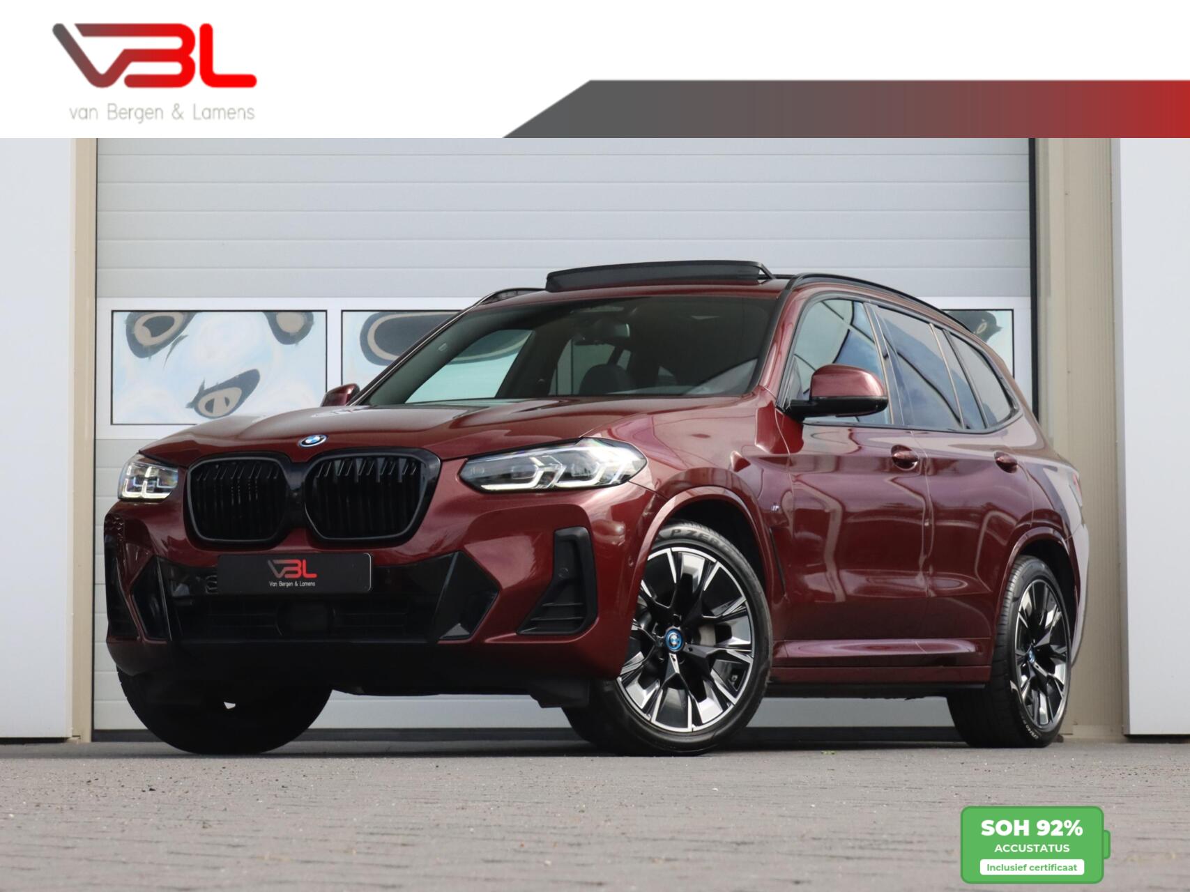 BMW Ix3 High Executive 80kWh M-sport | SOH 92,5% | Panoramadak 2022 - voorkant