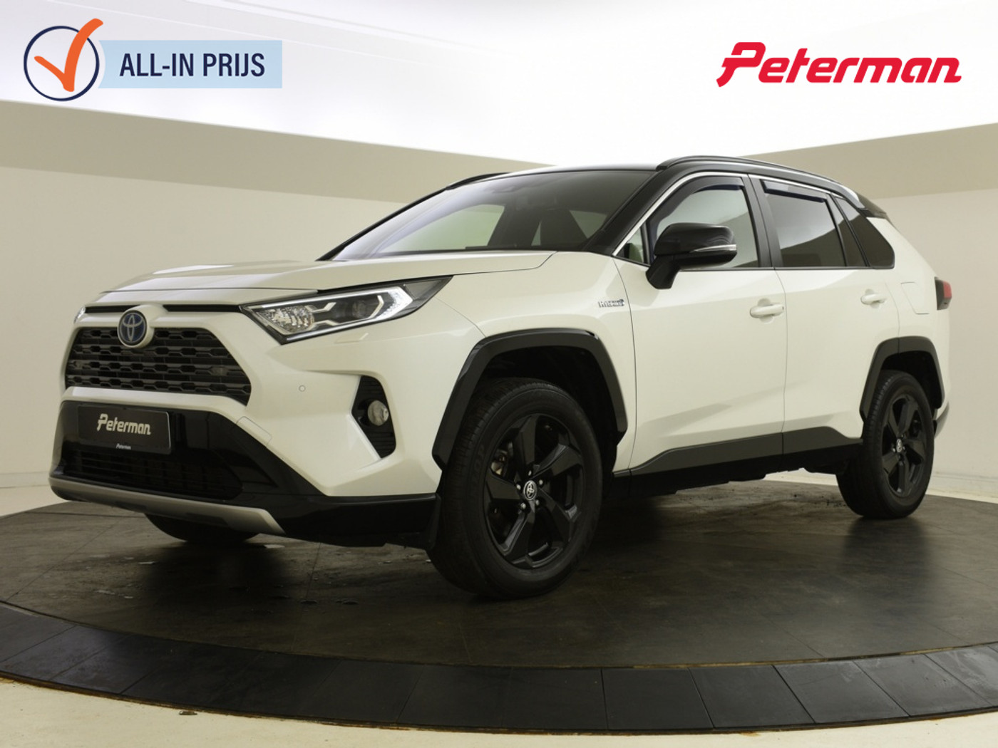 Toyota Rav4 2.5 Hybrid AWD Bi-Tone | Elektr. a. klep | DAB | PDC | Halfleer 2021 - voorkant