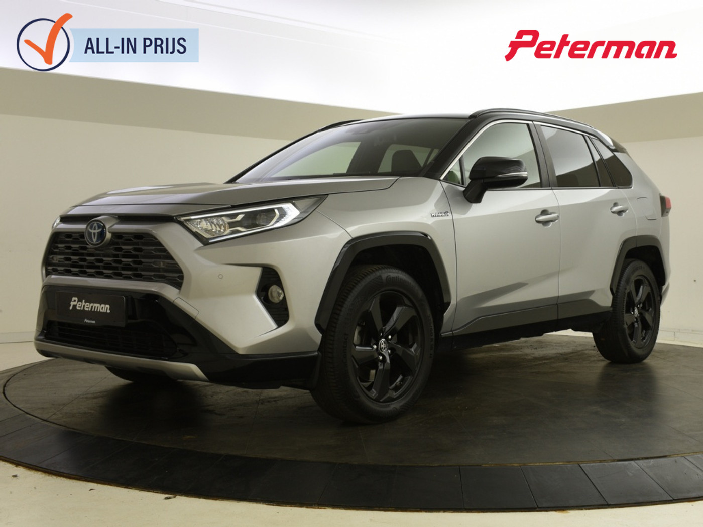 Toyota Rav4 2.5 Hybrid AWD Style Bi-tone | Halfleer | PDC | Elektr. a. klep 2019 - voorkant