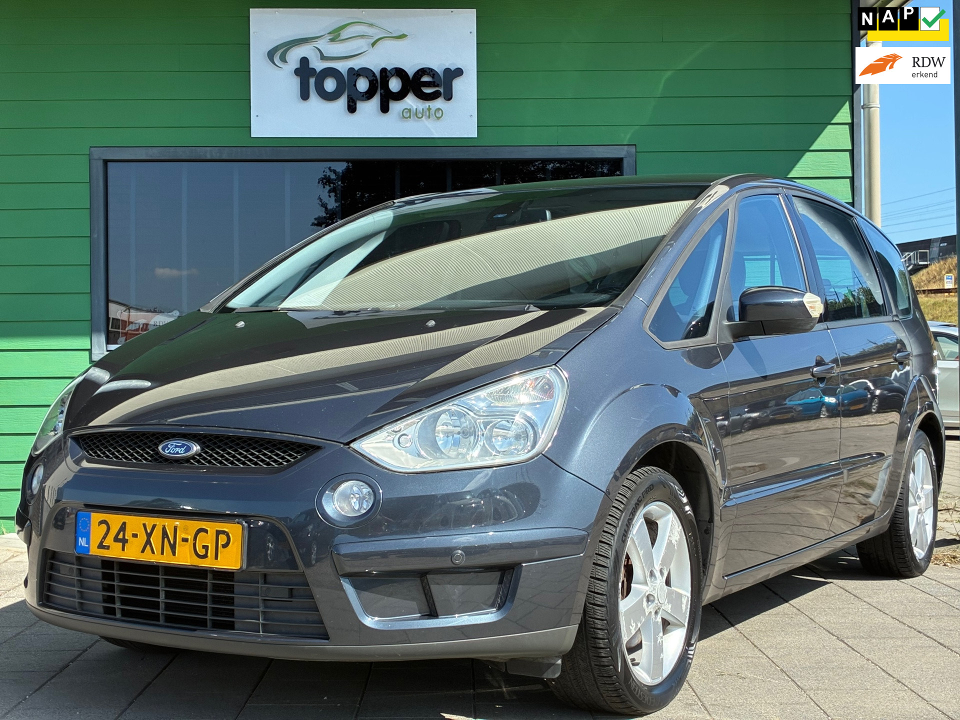 Ford S-max 2.0-16V|7.Pers|2e Eigenaar|CruiseControl|Trekhaak|PDC|Climatronic|NAP| 2007 - voorkant