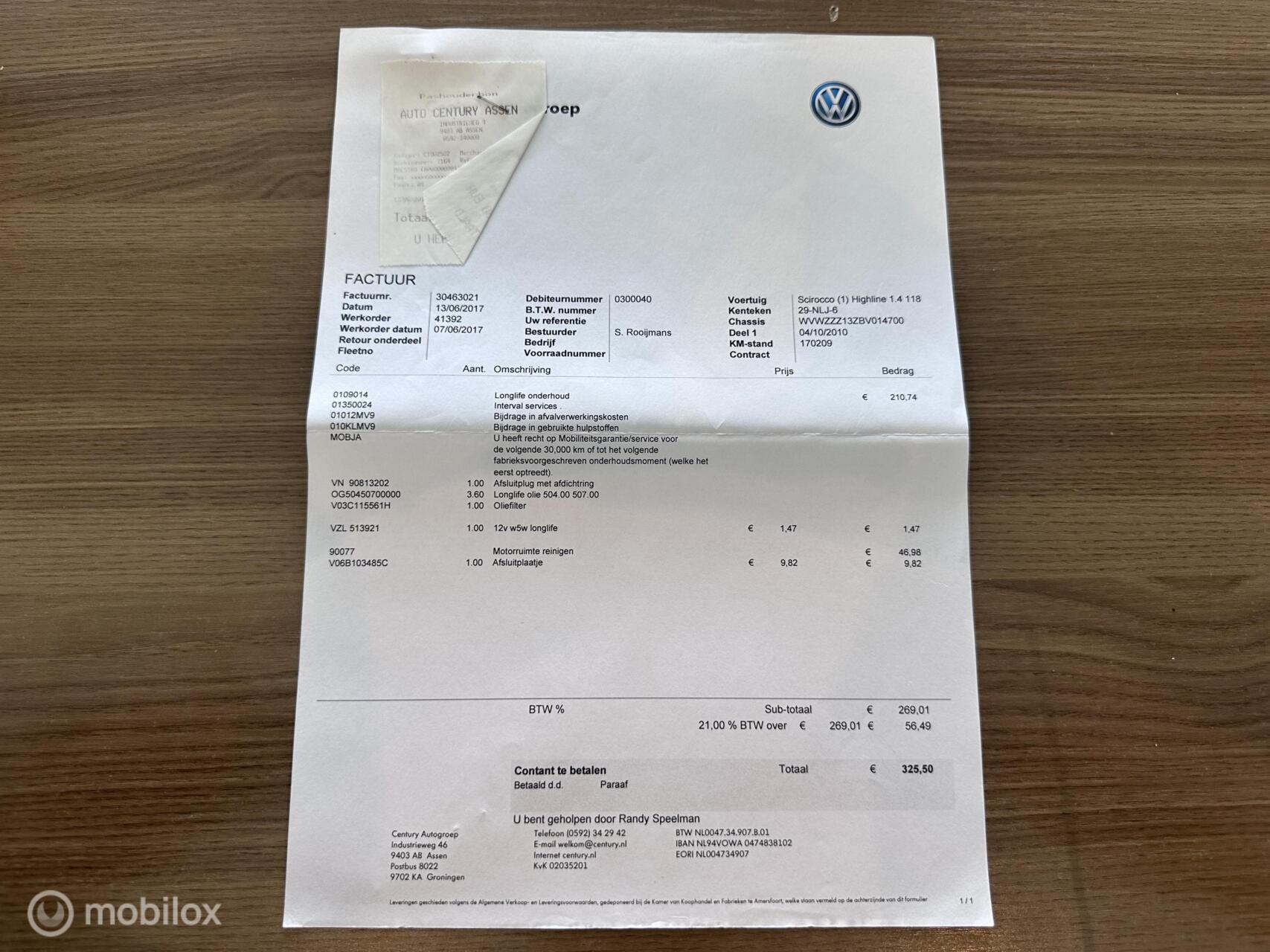 Foto van Volkswagen Scirocco
