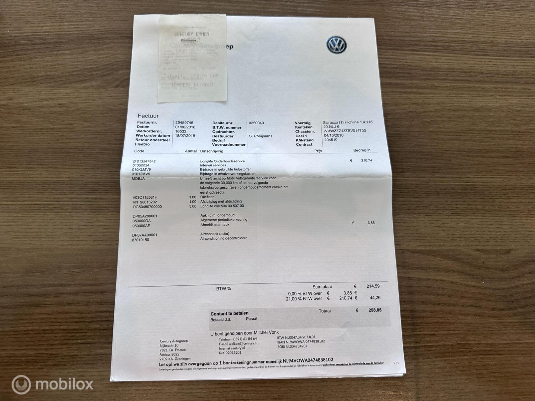 Foto van Volkswagen Scirocco