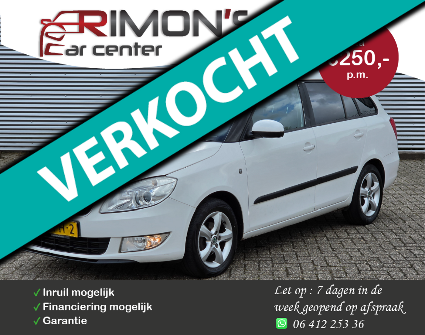 Skoda Fabia 1.2 TDI Greenline Apk 03-2027 Airco 2011 - voorkant