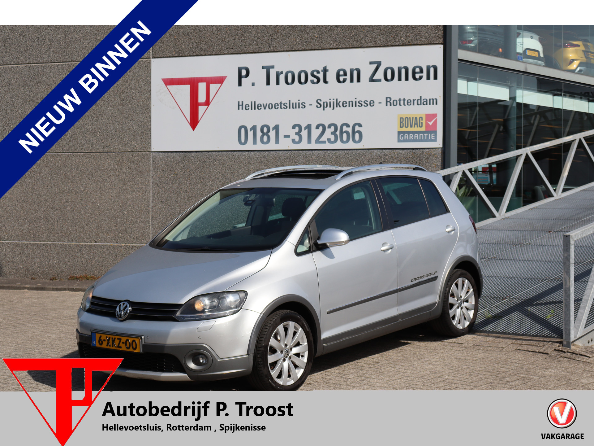 Volkswagen Golf Plus 1.4 TSI Cross MEENEEMPRIJS Automaat/Panoramadak/Stoelverwarming/Achteruitrijcamera/Parkeersensoren voor en achter/Cruise control/Climate control/Elektrische ramen 2011 - voorkant