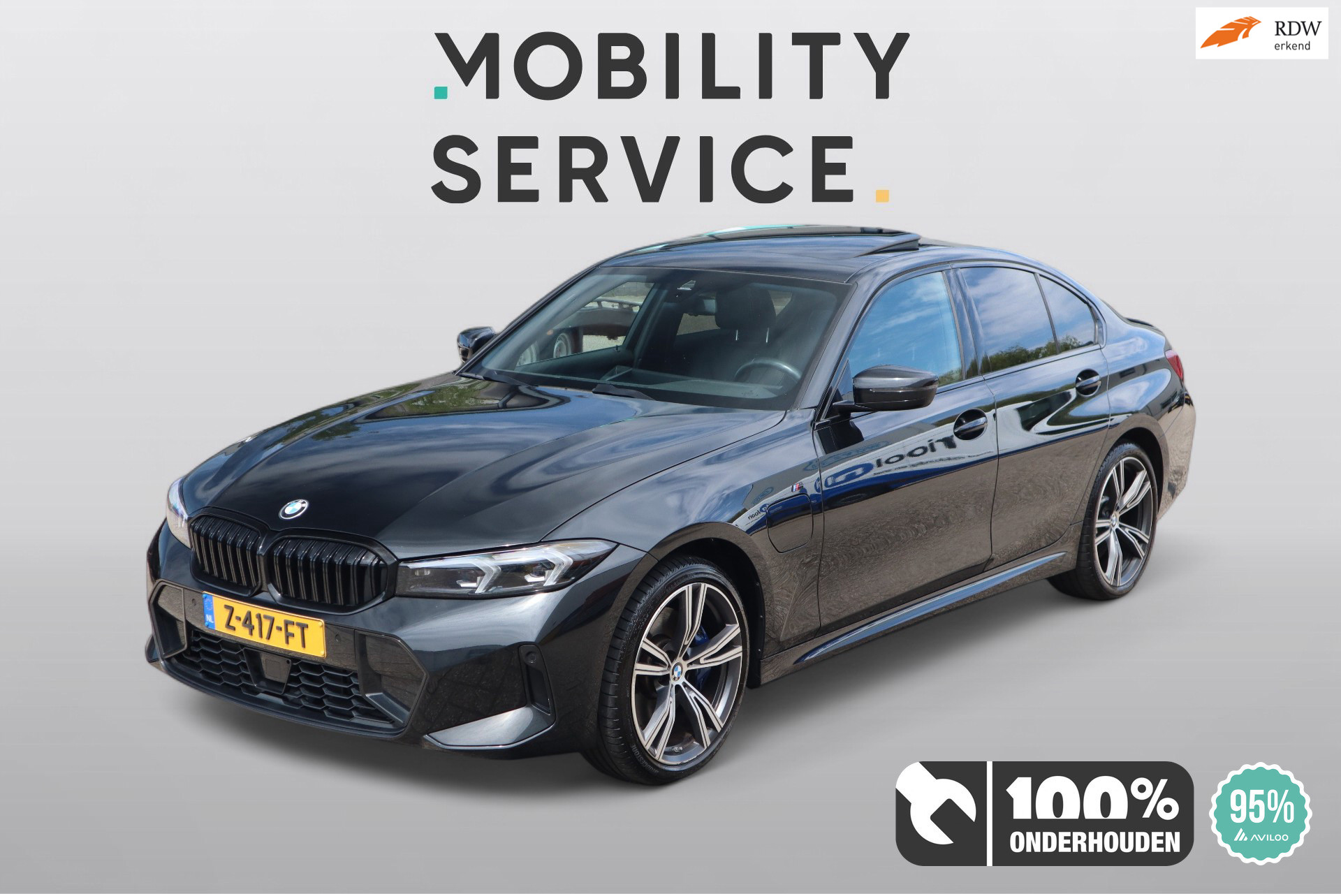 BMW 330e 330e SOH95% M-Pakket Pro Matrix Pano Trekhaak Leder AUT VC Getint 2024 - voorkant
