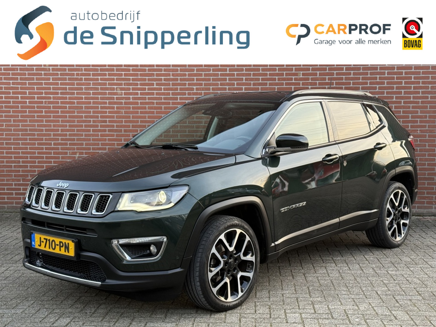 Jeep Compass 1.3T Limited AUTOMAAT NAVI CLIMA LEDER CAMERA PDC 2020 - voorkant