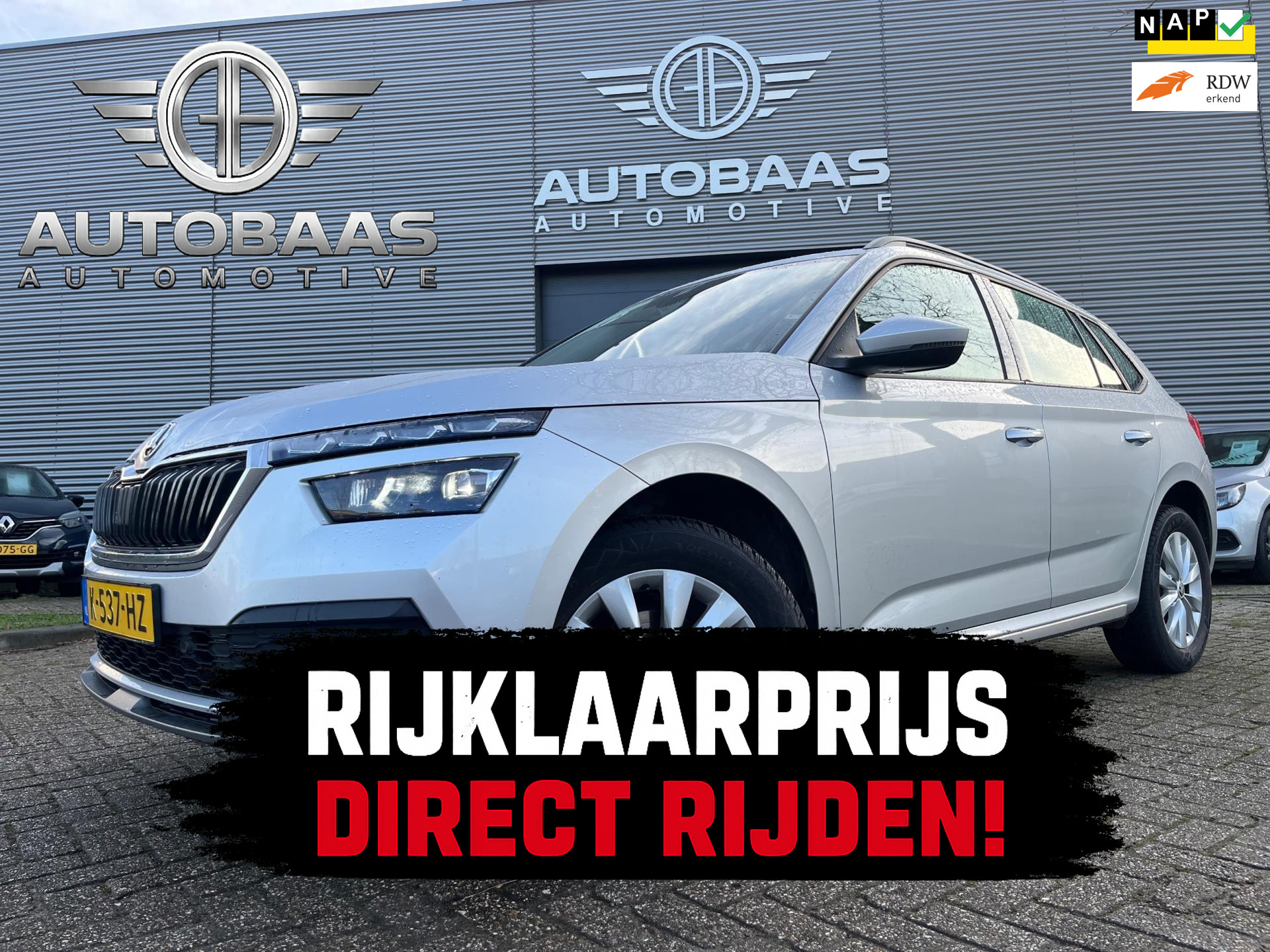 Skoda Kamiq 1.0 TSI Business Edition AUTOMAAT+NL-AUTO+1EIG+NAVI+LED+CLIMATE CONTROL+STOELVERWARMING+INCL BTW+ 2021 - voorkant