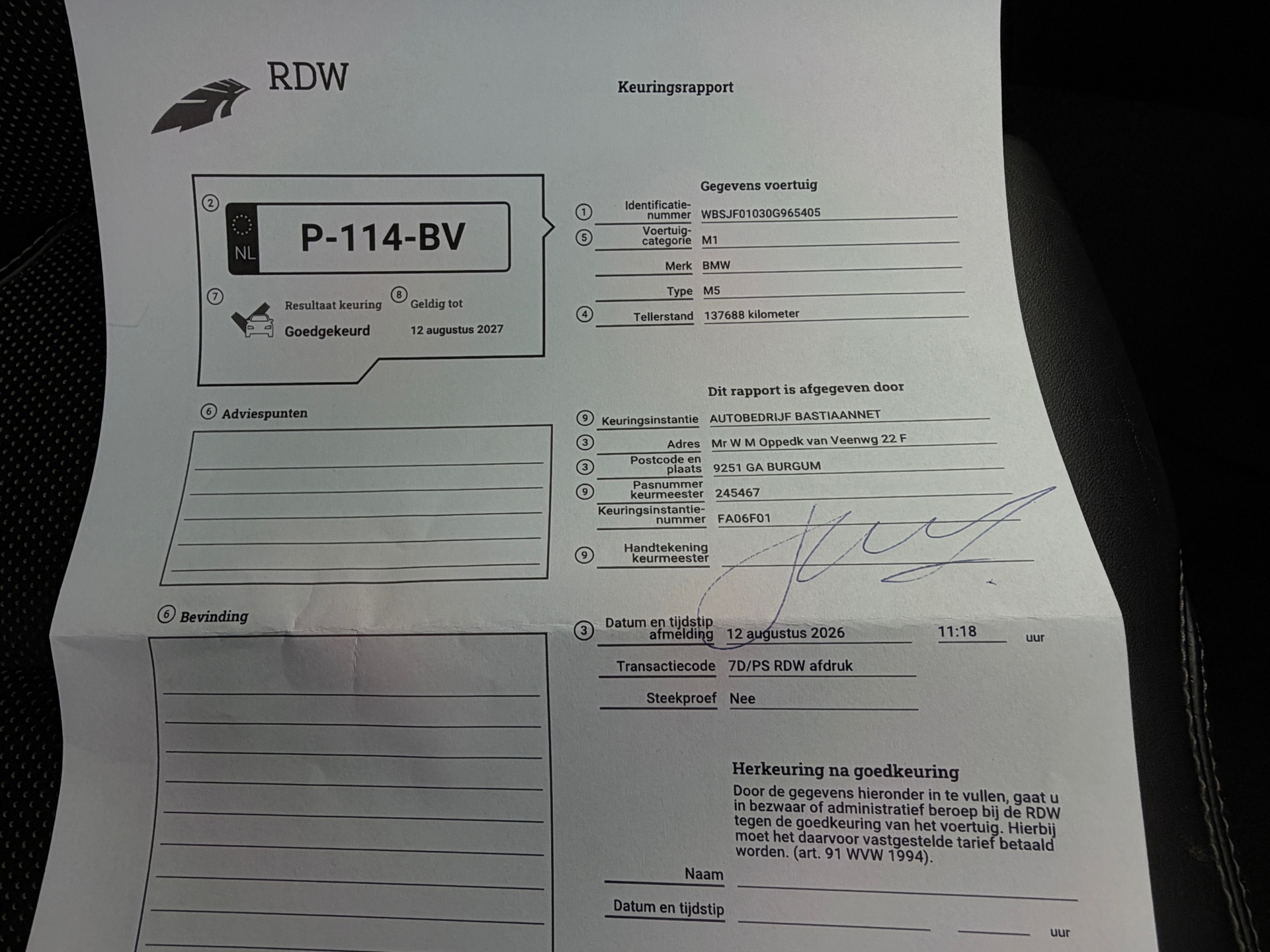 Foto van BMW M5
