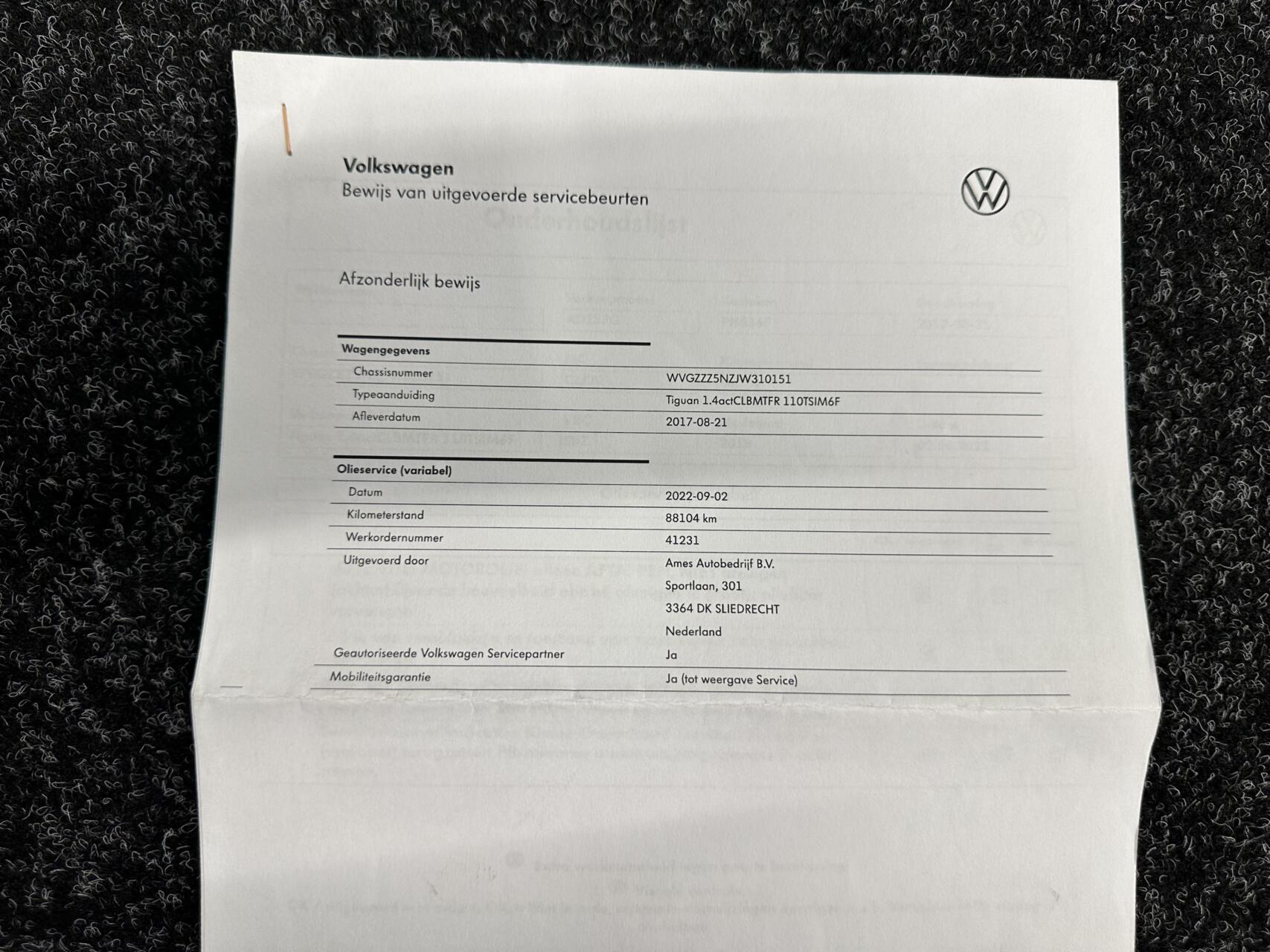 Foto van Volkswagen Tiguan