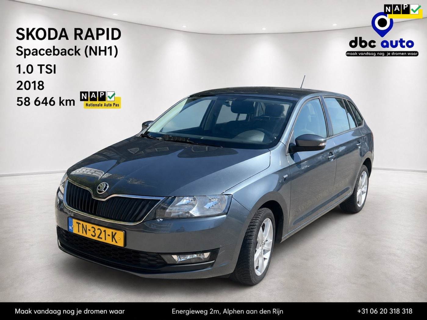 Skoda Rapid 1.0 TSI Greentech Clever 2018 - voorkant