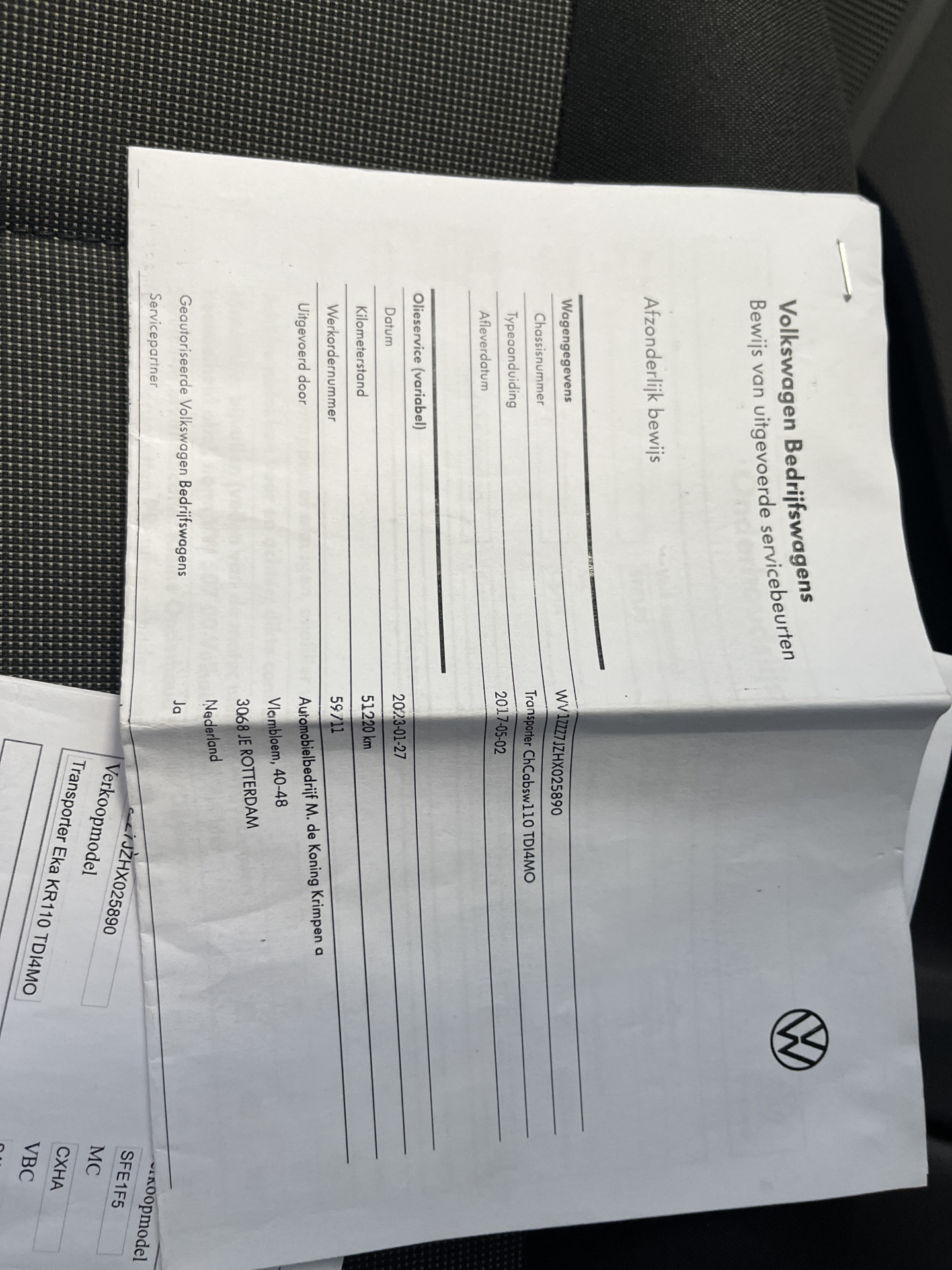 Foto van Volkswagen Transporter