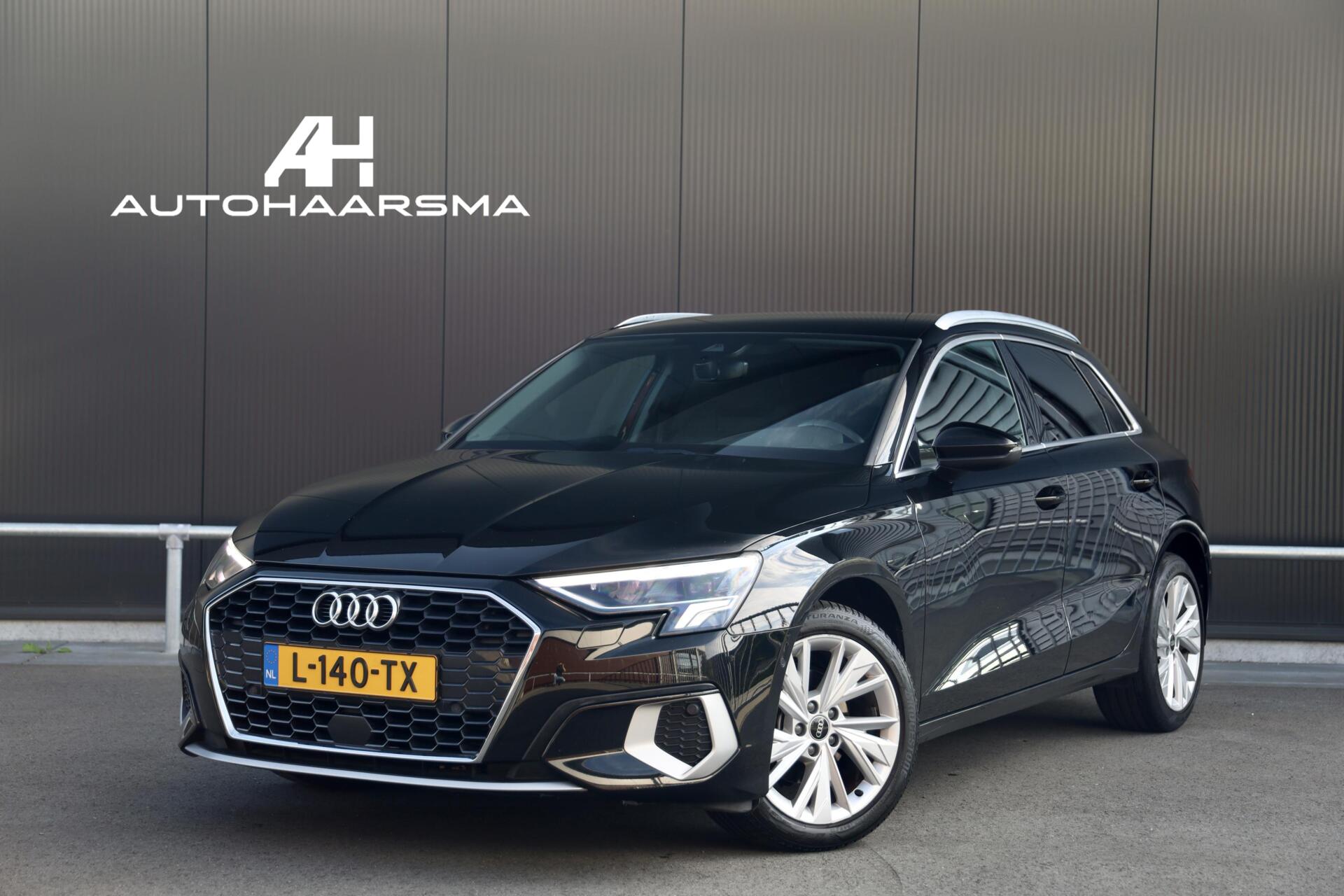Audi A3 Sportback 30 TFSI 110pk Automaat Advanced edition Stoelverwarming Sfeerverlichting Getint glas Sportstoelen LED Clima Cruise 2021 - voorkant