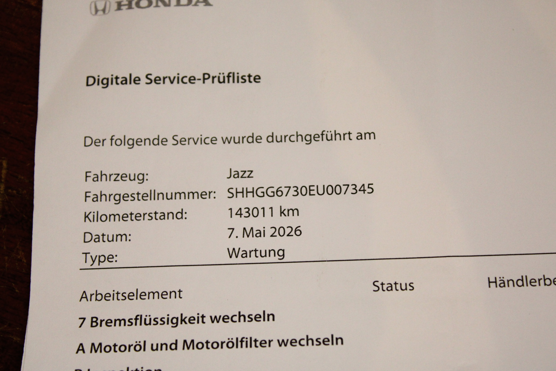 Foto van Honda Jazz