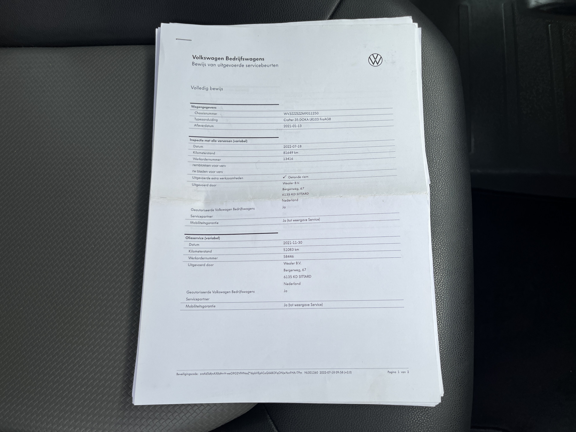 Foto van Volkswagen Crafter
