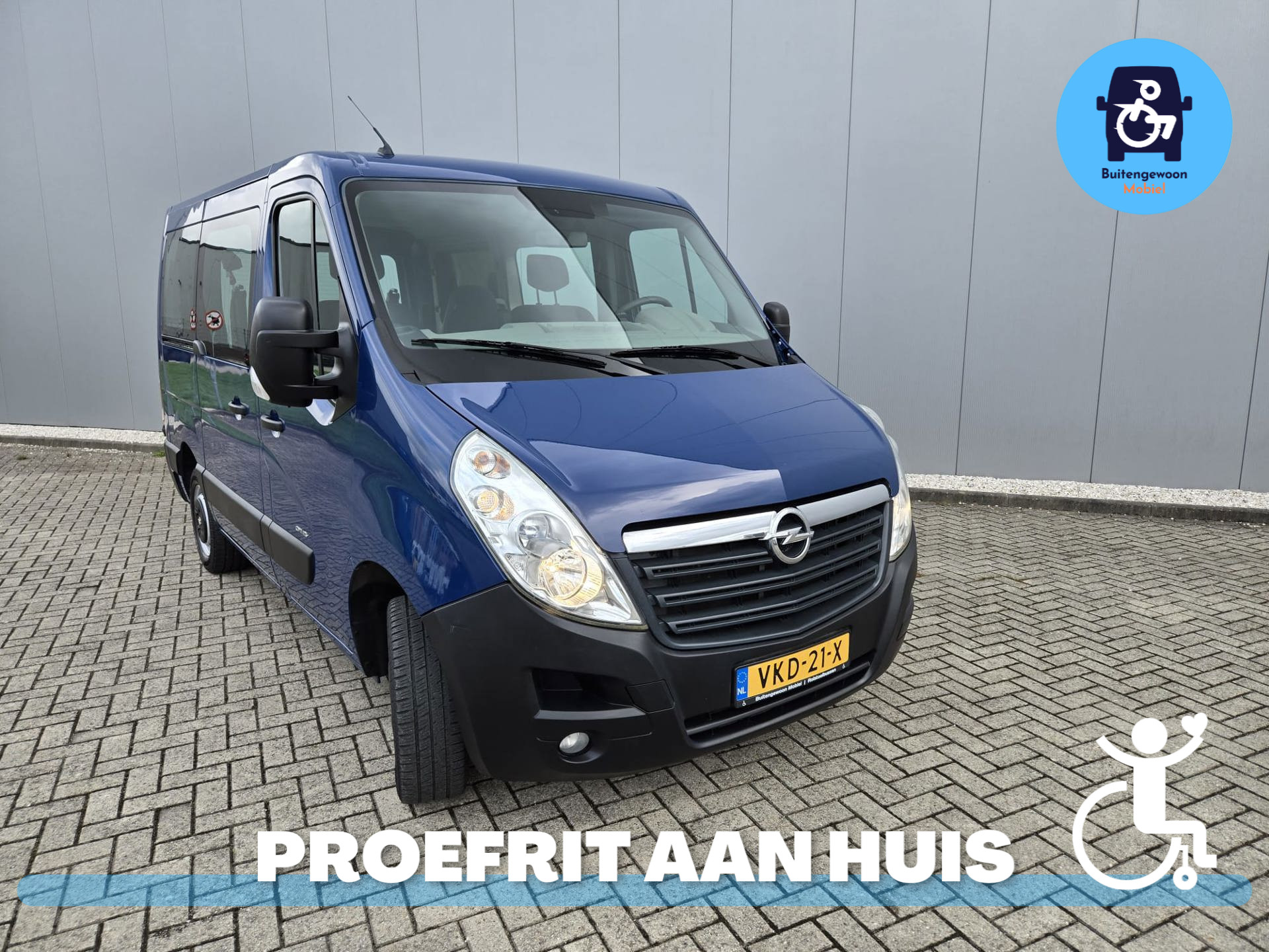 Opel Movano 2.3 CDTI L1H1 | Rolstoelbus | Automaat 2012 - voorkant