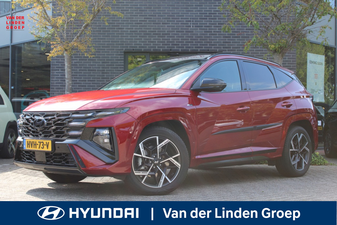 Hyundai Tucson 1.6 T-GDI N Line Sky HEV Pano/360 cam/19"/Pdc 2x/Wint/Trekh. 2025 - voorkant