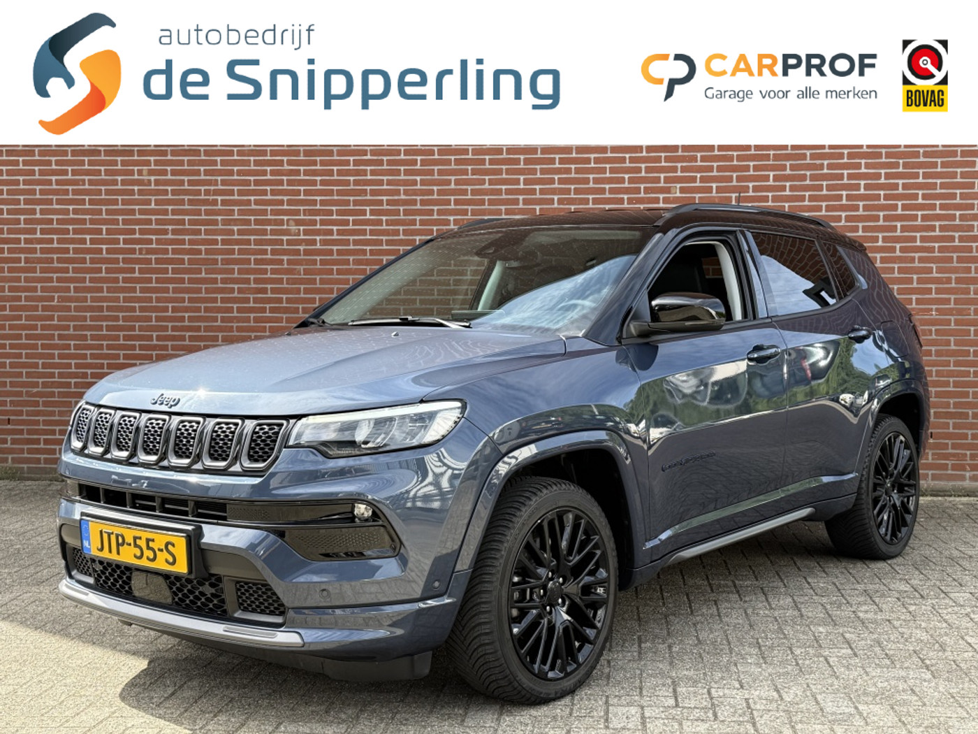 Jeep Compass 4xe 240 Plug-in Hybride S NAVI CLIMA CARPLAY ADAP-CRUISE CAMERA 2022 - voorkant