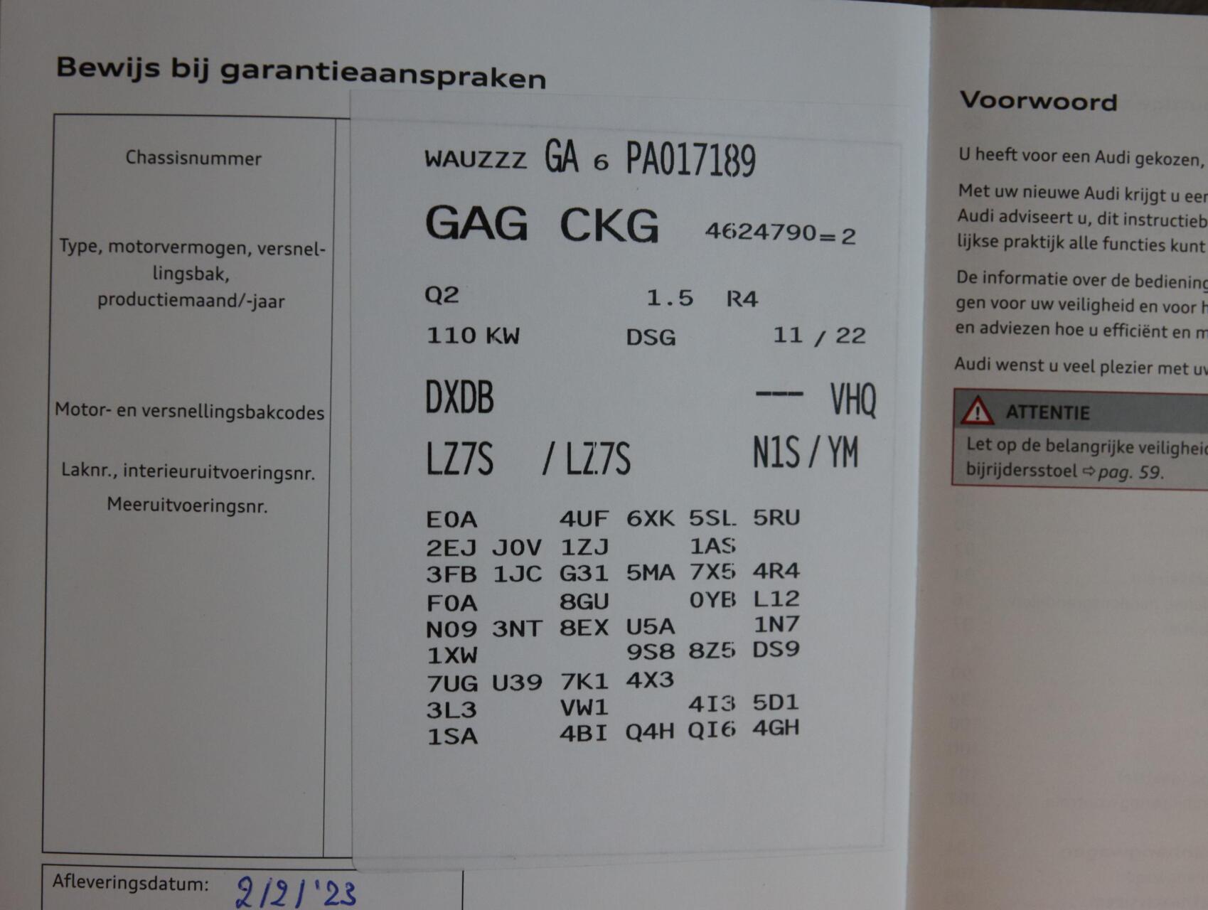 Foto van Audi Q2