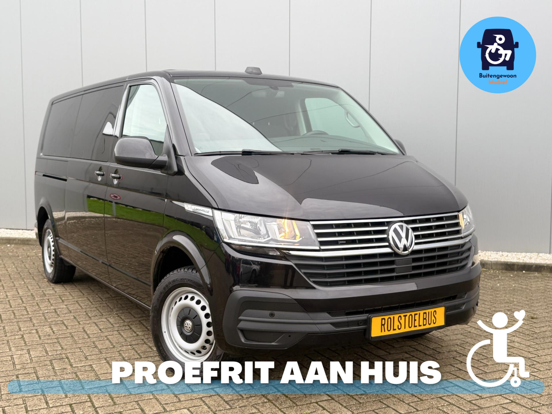 Volkswagen Transporter Caravelle Rolstoelbus (Airco) Deluxe uitvoering 2021 - voorkant