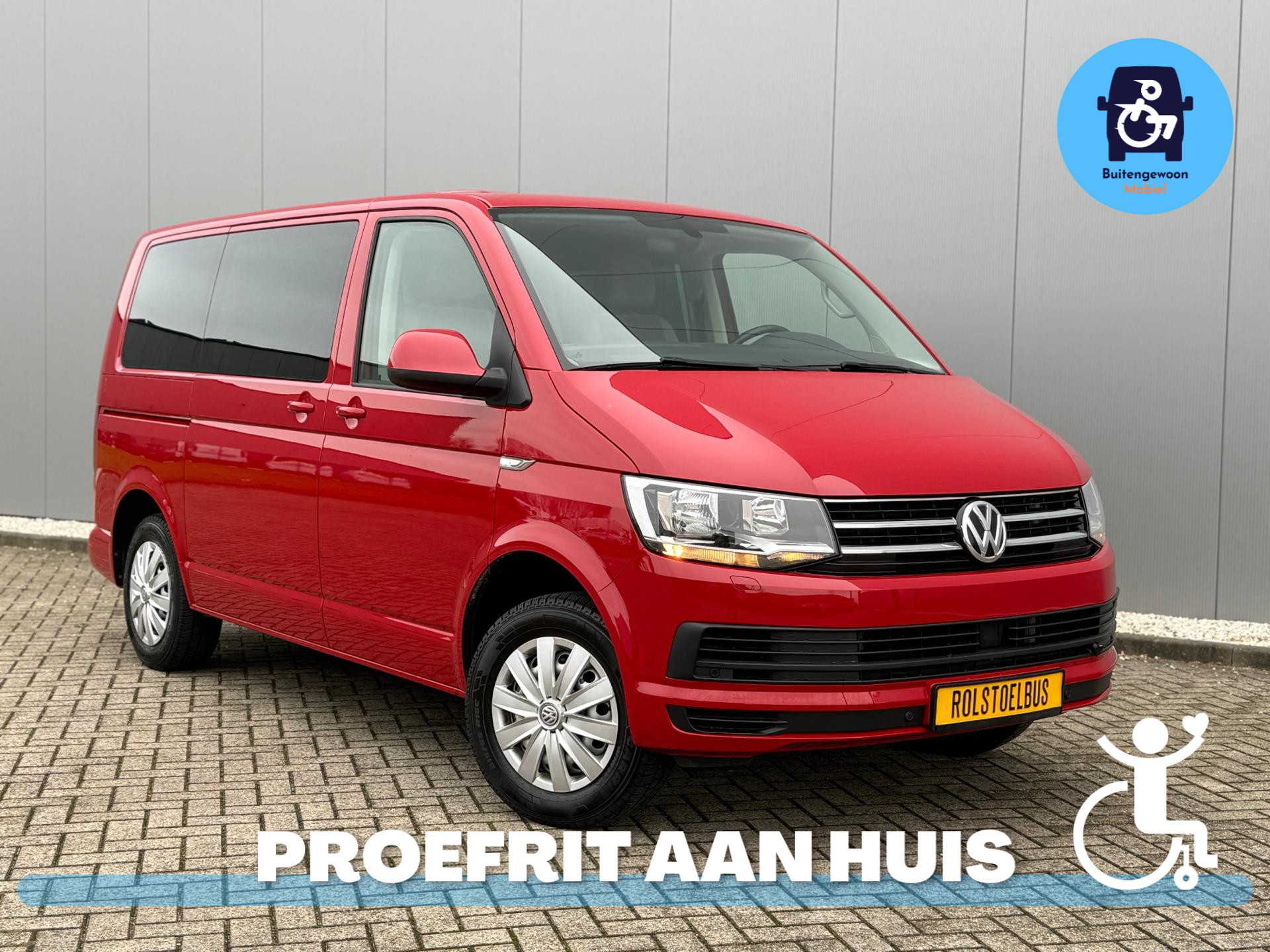 Volkswagen Transporter 2.0 Rolstoelbus DAHL | 4 Persoons (Airco) 2016 - voorkant