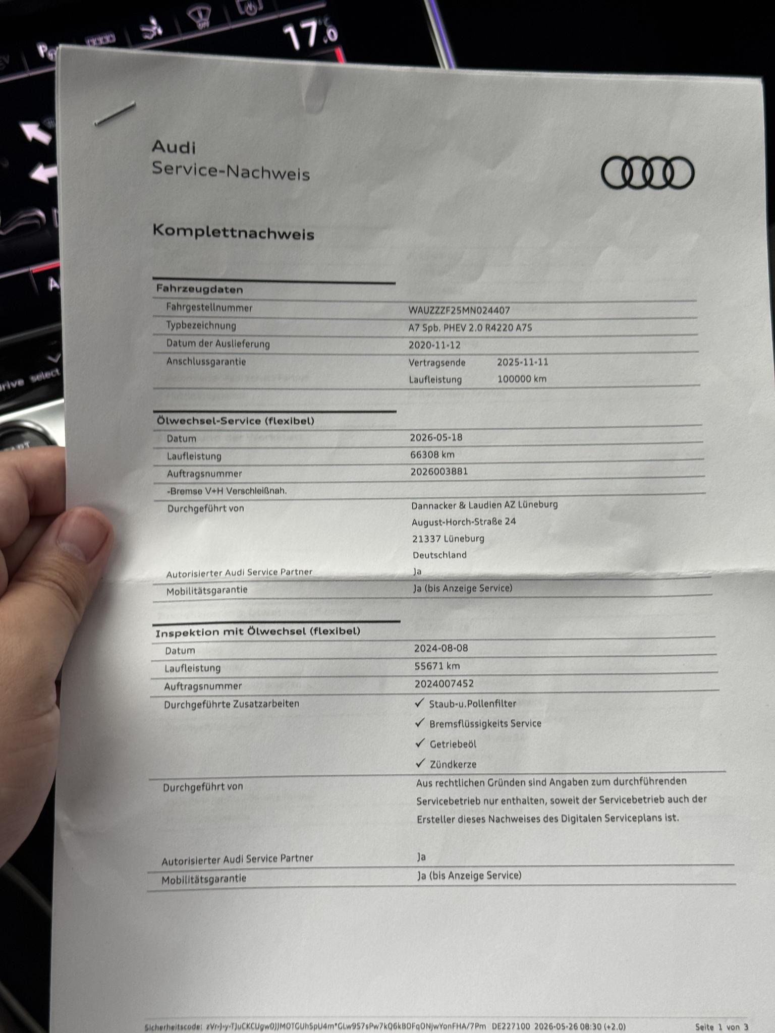 Foto van Audi A7 50 TFSI E
