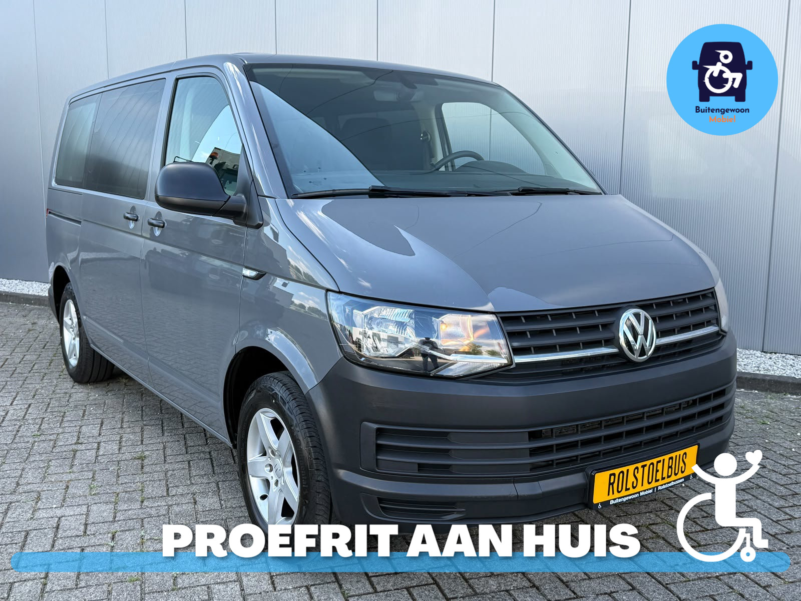 Volkswagen Transporter 2.0 TDI L1H1  | Rolstoelbus | Airco | Automaat 2017 - voorkant