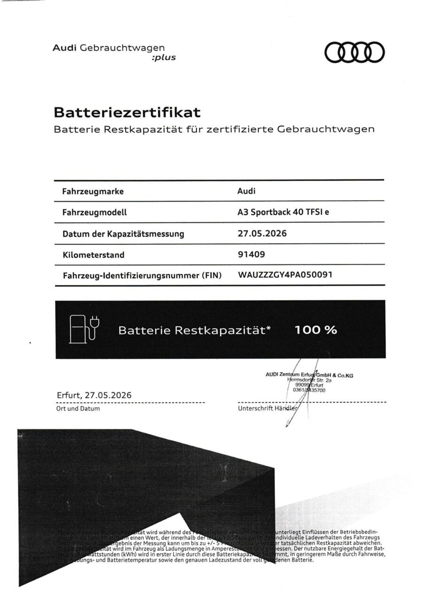 Foto van Audi A3 Sportback