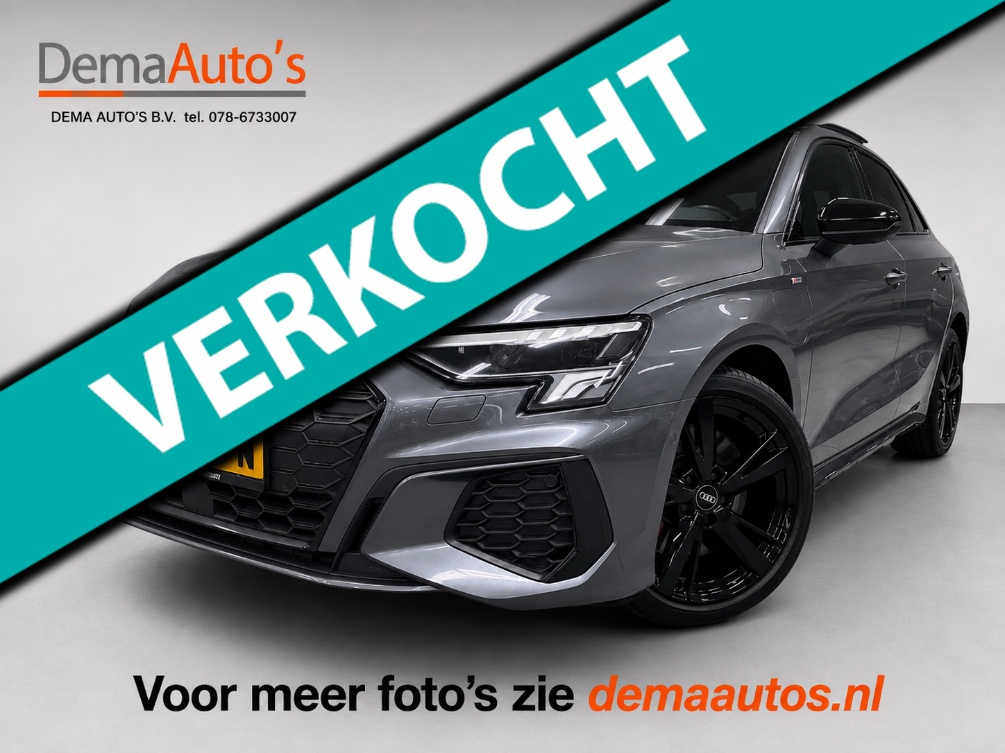 Audi A3 45 TFSIe 45 TFSI e 3 X S-LINE S3 LOOK RS-STOELEN PANO/SFEERVERL/B&O/NAVI/CARPLAY/DAB/// 2022 - voorkant
