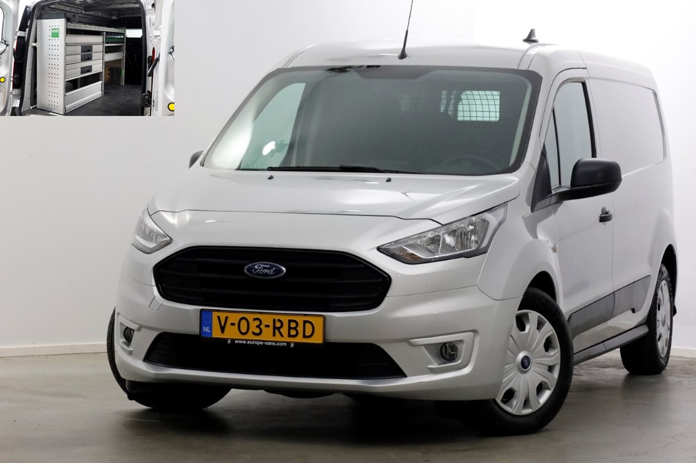 Ford Transit Connect 1.5 EcoBlue 100pk L2 Trend Airco/Inrichting/3Pers. 05-2023 2023 - voorkant
