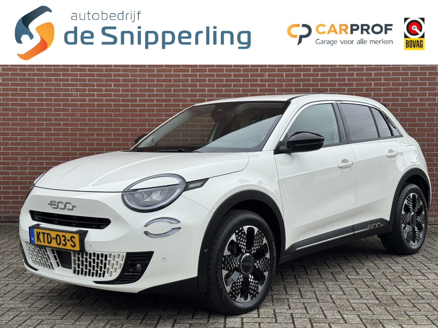 Fiat 600 1.2 Hybrid La Prima NAV ADAP-CRUISE CAMERA STOELVW CARPLAY LMV 2025 - voorkant