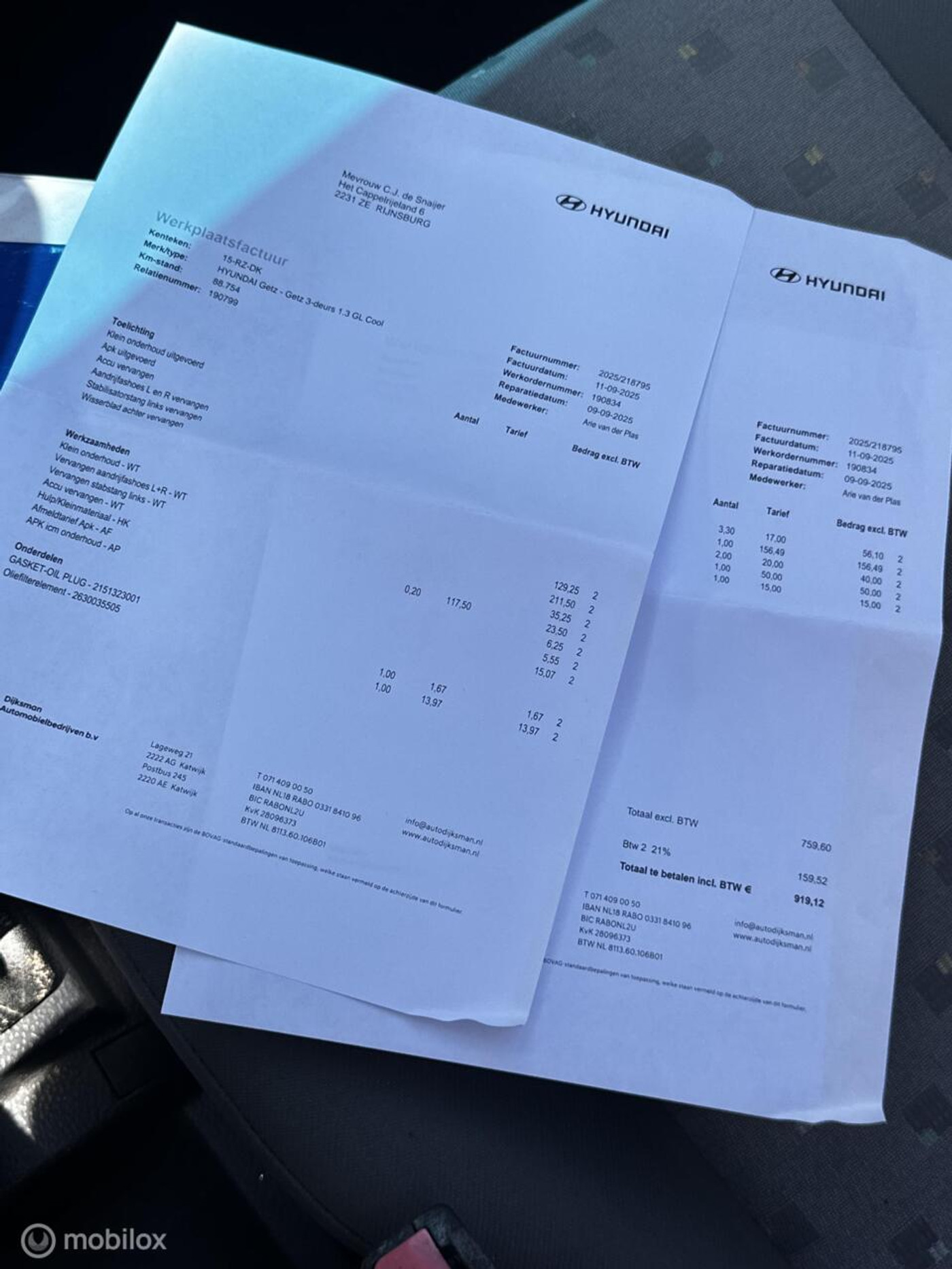 Foto van Hyundai Getz