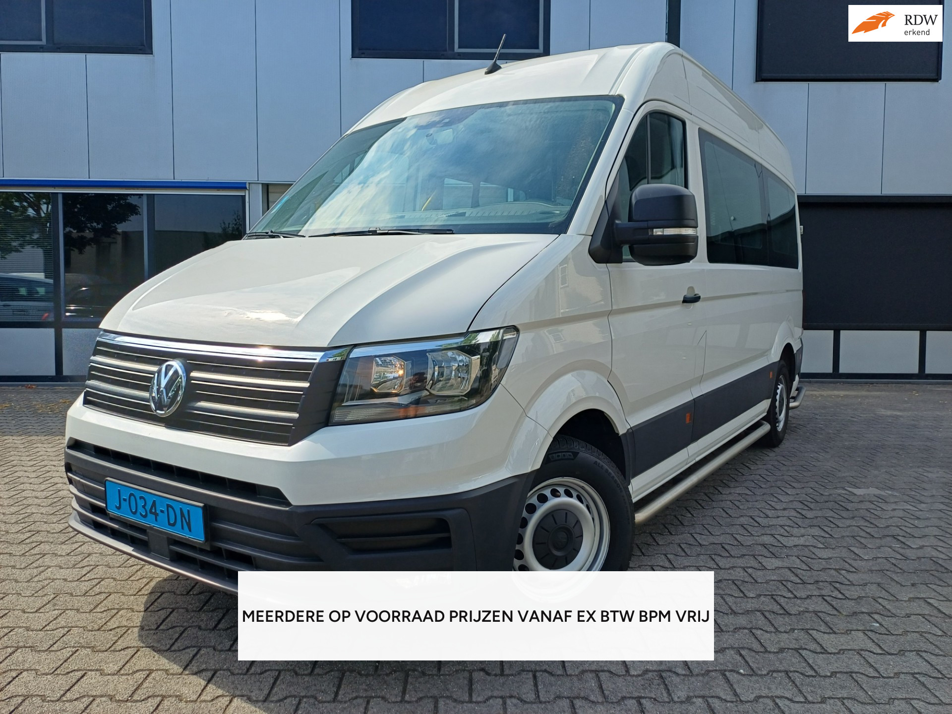 Volkswagen Crafter 2.0 TDI 140PK EURO6 ROLSTOELBUS/LIFT/9PERSONEN/GROEPSVERVOER/TAXI 2019 - voorkant