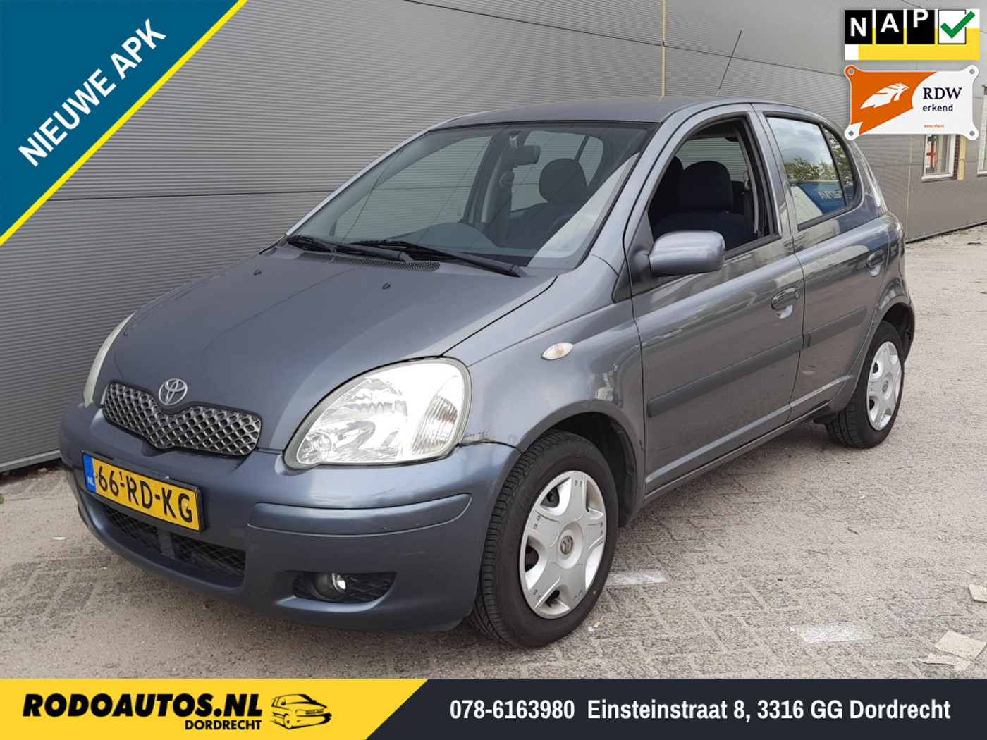 Toyota Yaris 1.0 VVT-i S-Line 5Drs Nieuwe APK ✅ 2005 - voorkant