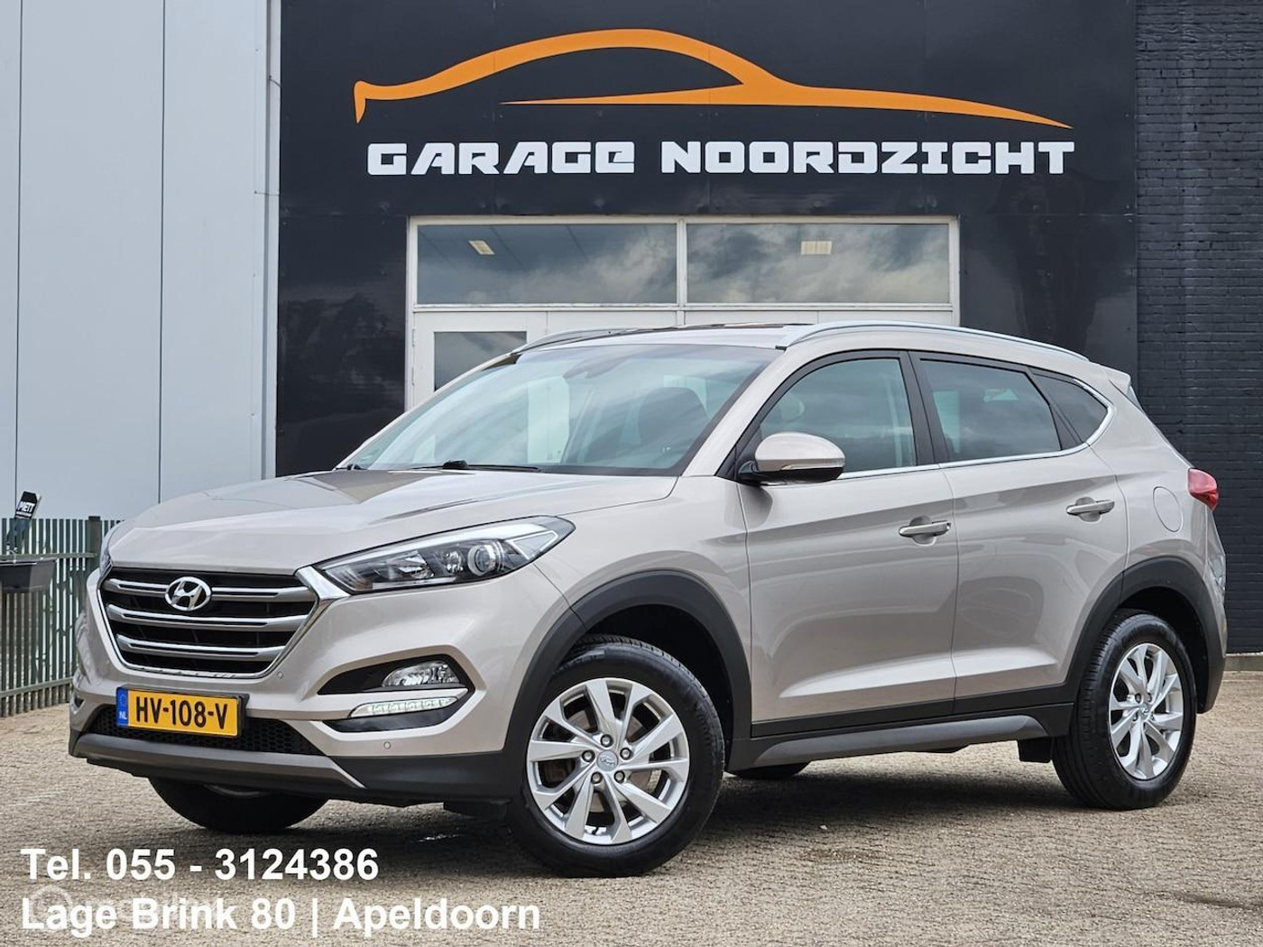 Hyundai Tucson 1.6 GDi Comfort NAVIGATIE|CAMERA|CRUISE CONTROL|ECC/AIRCO|GETINT GLAS|TREKHAAK Maandag tot 2017 - voorkant