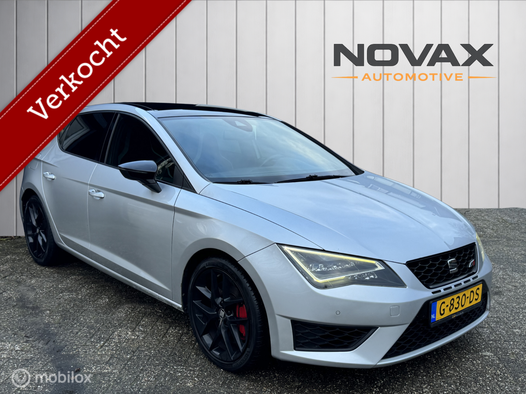 Seat Leon cupra 2.0 TSI DSG| Panorama | schaalstoelen| Grijs 2015 - voorkant