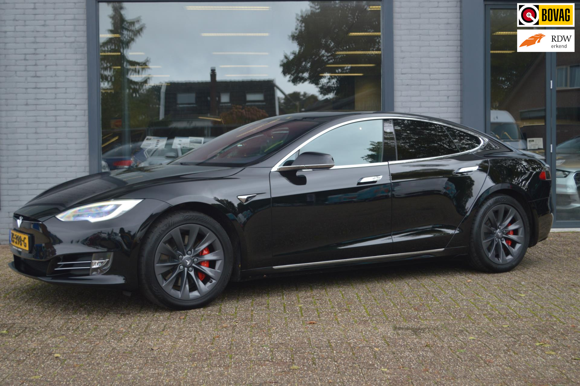 Tesla Model S Performance Ludicrous+ Raven 830PK 0-100 in 2.6sec FSD CCS SOH 89,9% 2019 - voorkant