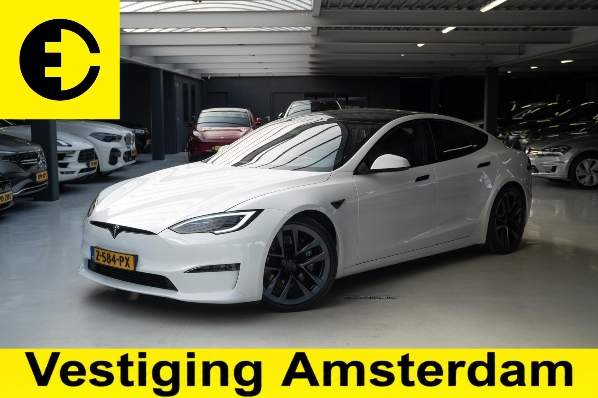 Tesla Model S Plaid+ | 1020PK | Stoelverkoeling | Stuurwiel verwarming | Incl.BTW 2022 - voorkant