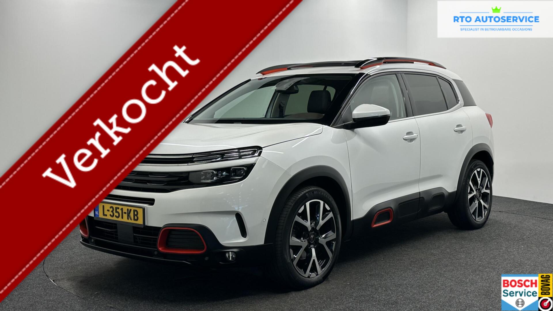 Citroen C5 Aircross 1.6 PureTech Shine LEER PANO ECC CAMERA CARPLAY NAVI. 2019 - voorkant