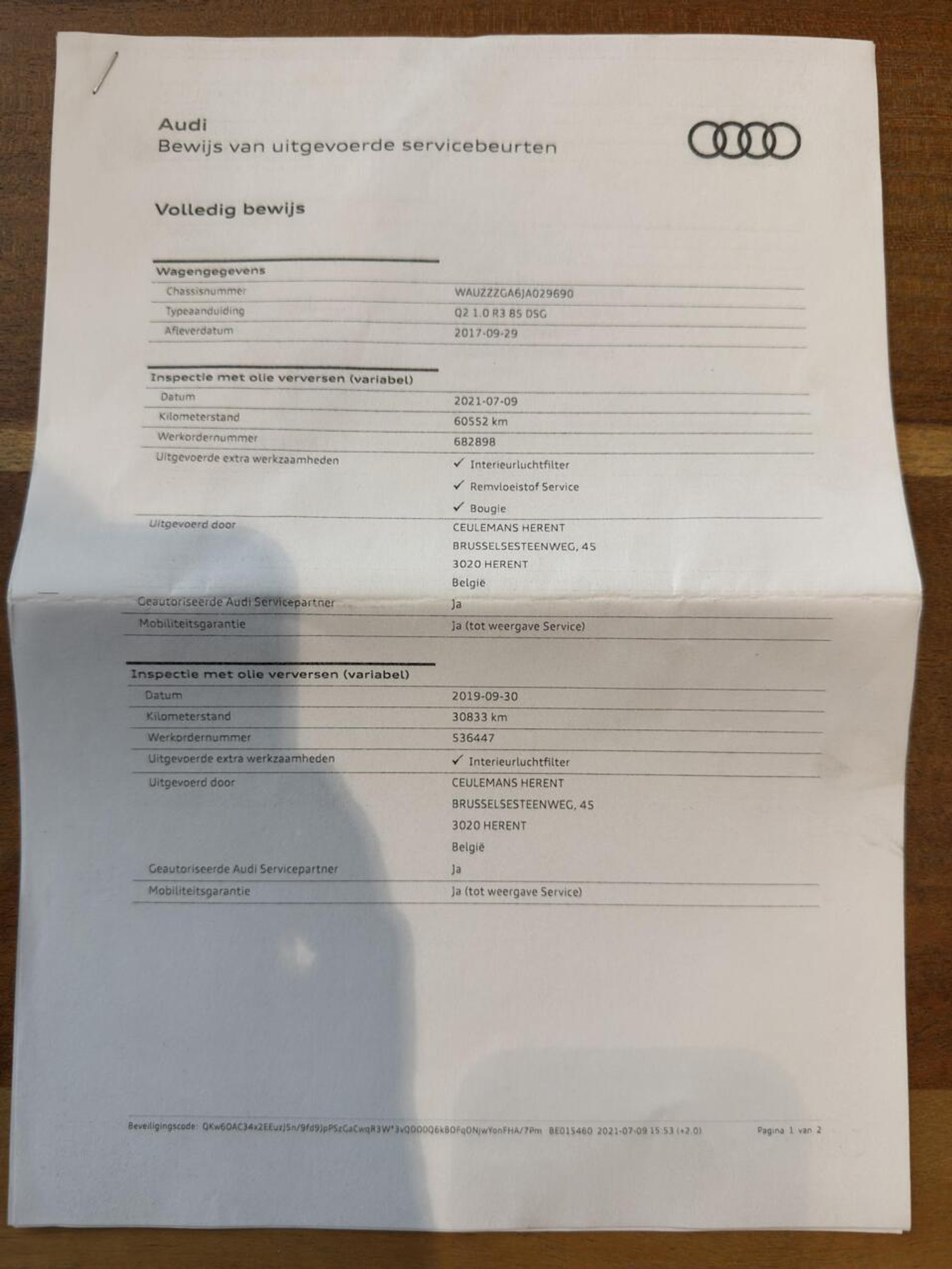 Foto van Audi Q2