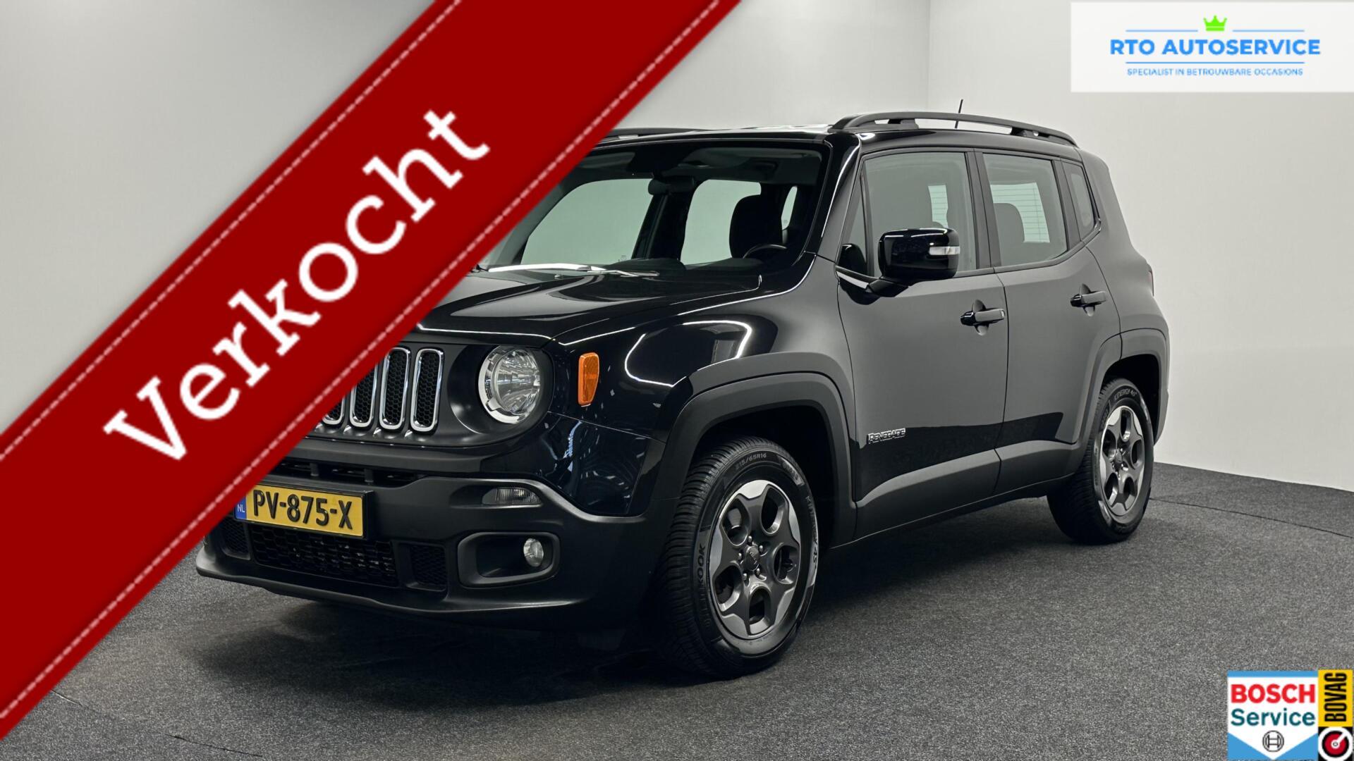 Jeep Renegade 1.4 MultiAir Night Eagle TREKHAAK NAVI CRIOSE LM. 2017 - voorkant