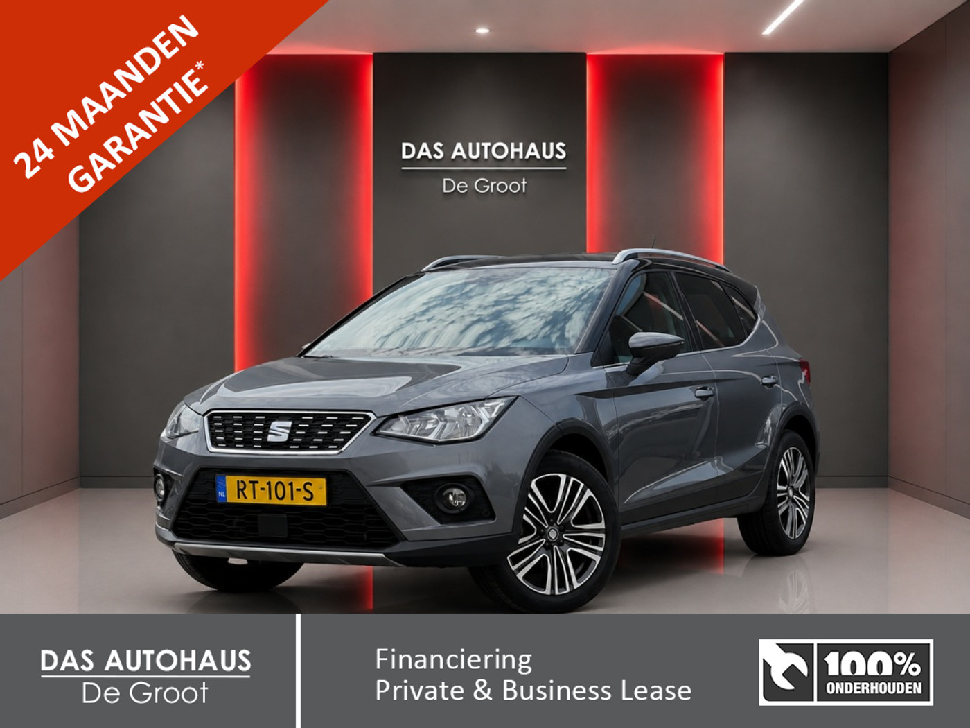 Seat Arona 1.0TSI 95pk Xcellence | NL auto | Camera | Navi | Trekhaak 2018 - voorkant