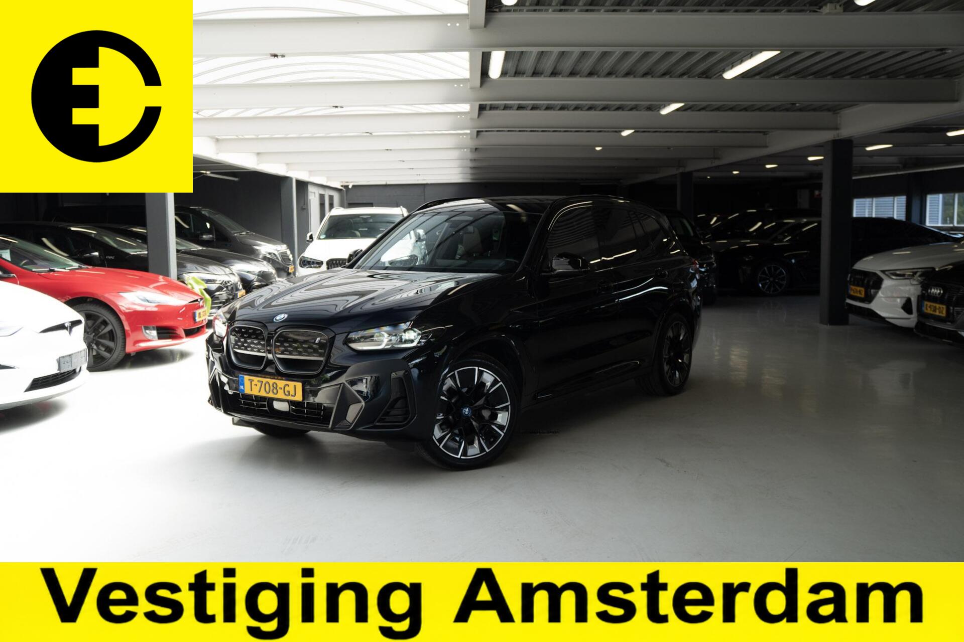 BMW Ix3 High Executive 80 kWh | Zwart Leder | Camera | Incl.BTW 2023 - voorkant