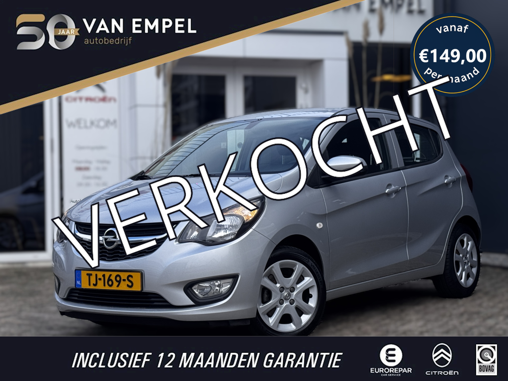 Opel Karl 1.0 ecoFLEX Edition | Parkeersensoren | Cruise Control | Airco | NL-Auto | 2e Eigenaar 2018 - voorkant