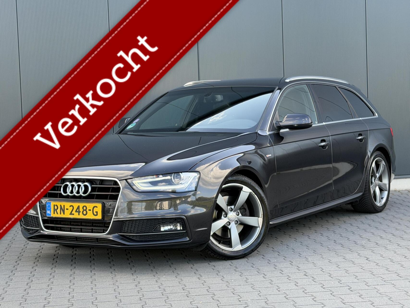 Audi A4 Avant 1.8 TFSI 2x S-Line Leder - Xenon - Navi - Keurige Auto 2014 - voorkant