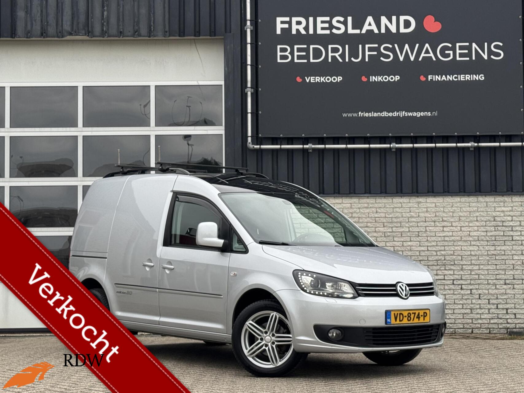 Volkswagen Caddy 1.6 TDI 102pk Highline Carplay/Leer/Xenon/Cruise/Trekhaak/17" 2013 - voorkant