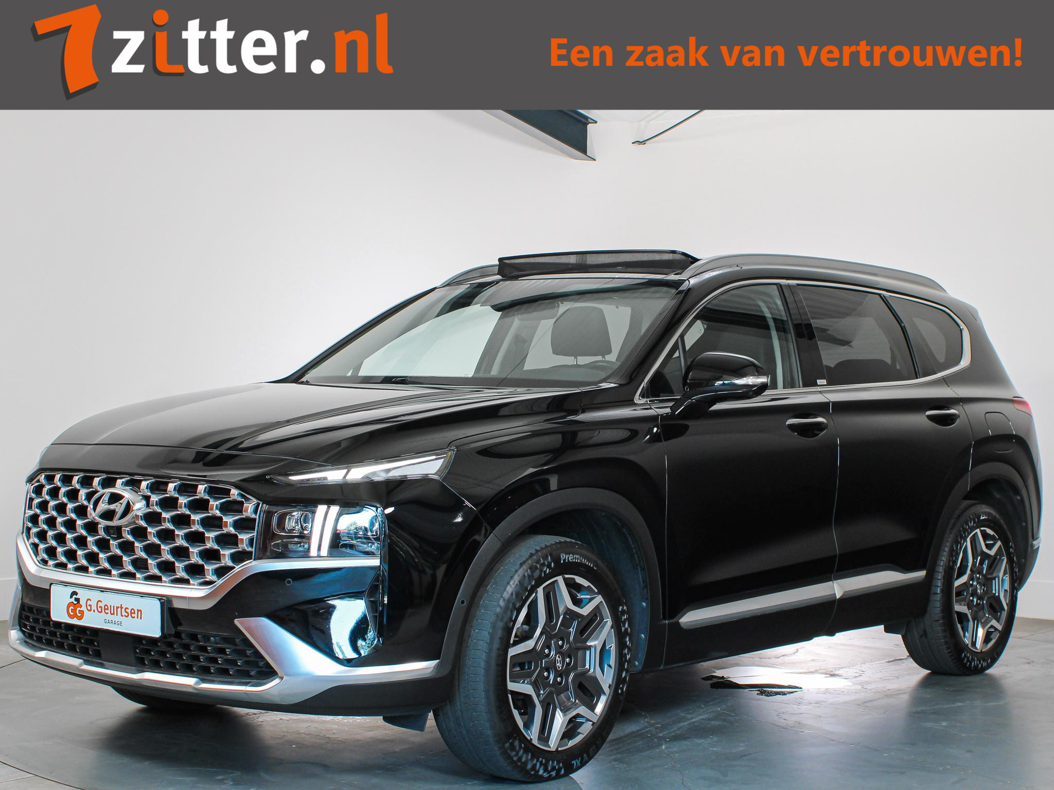 Hyundai Santa Fe 1.6 T-GDI HEV Premium Sky 7-Persoons 2021 - voorkant