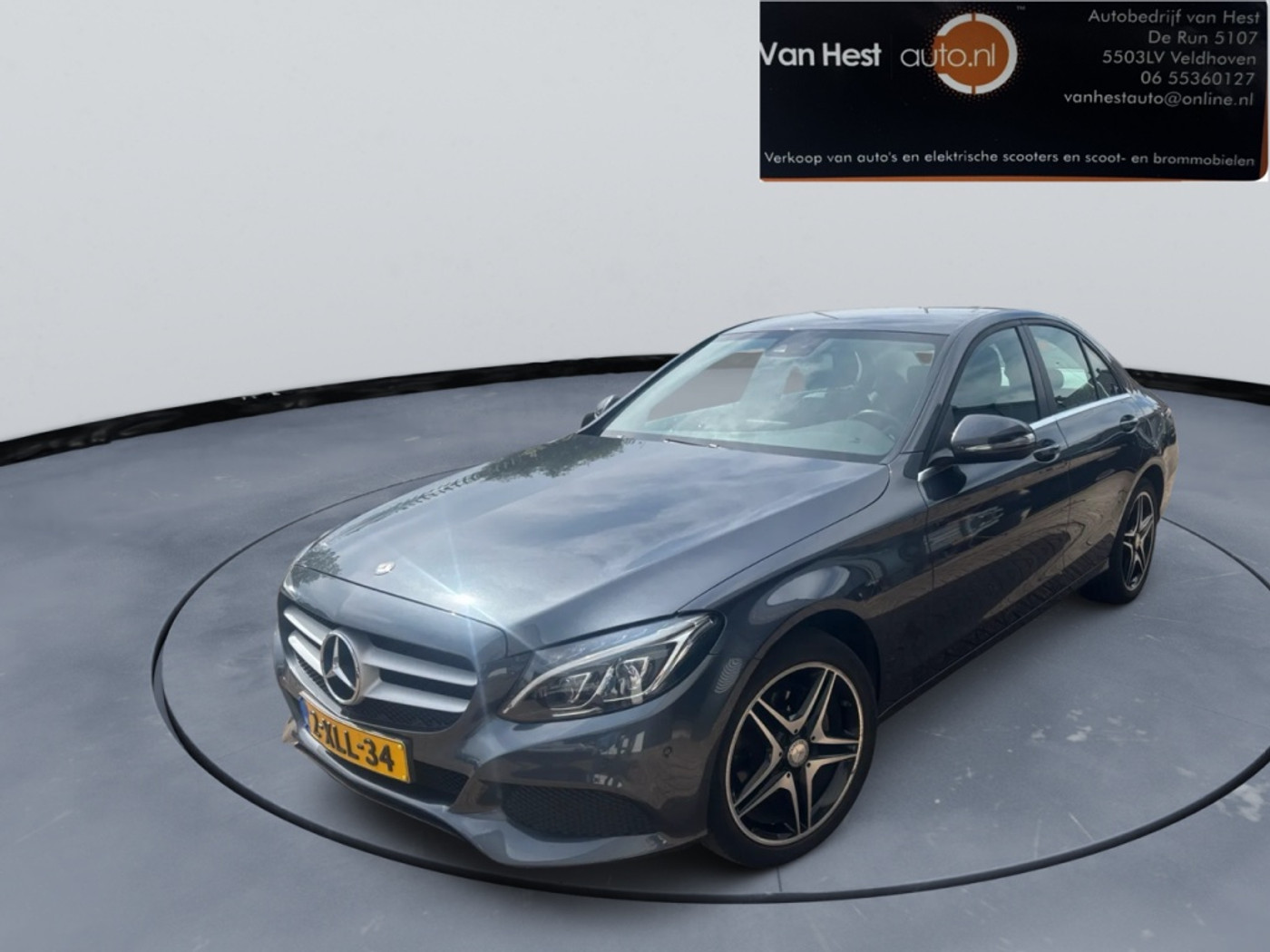 Mercedes-Benz C 180 180 3 MND GAR | LEER | NAVI | SPORTVELGEN | CRUISE CONTROL | 2014 - voorkant